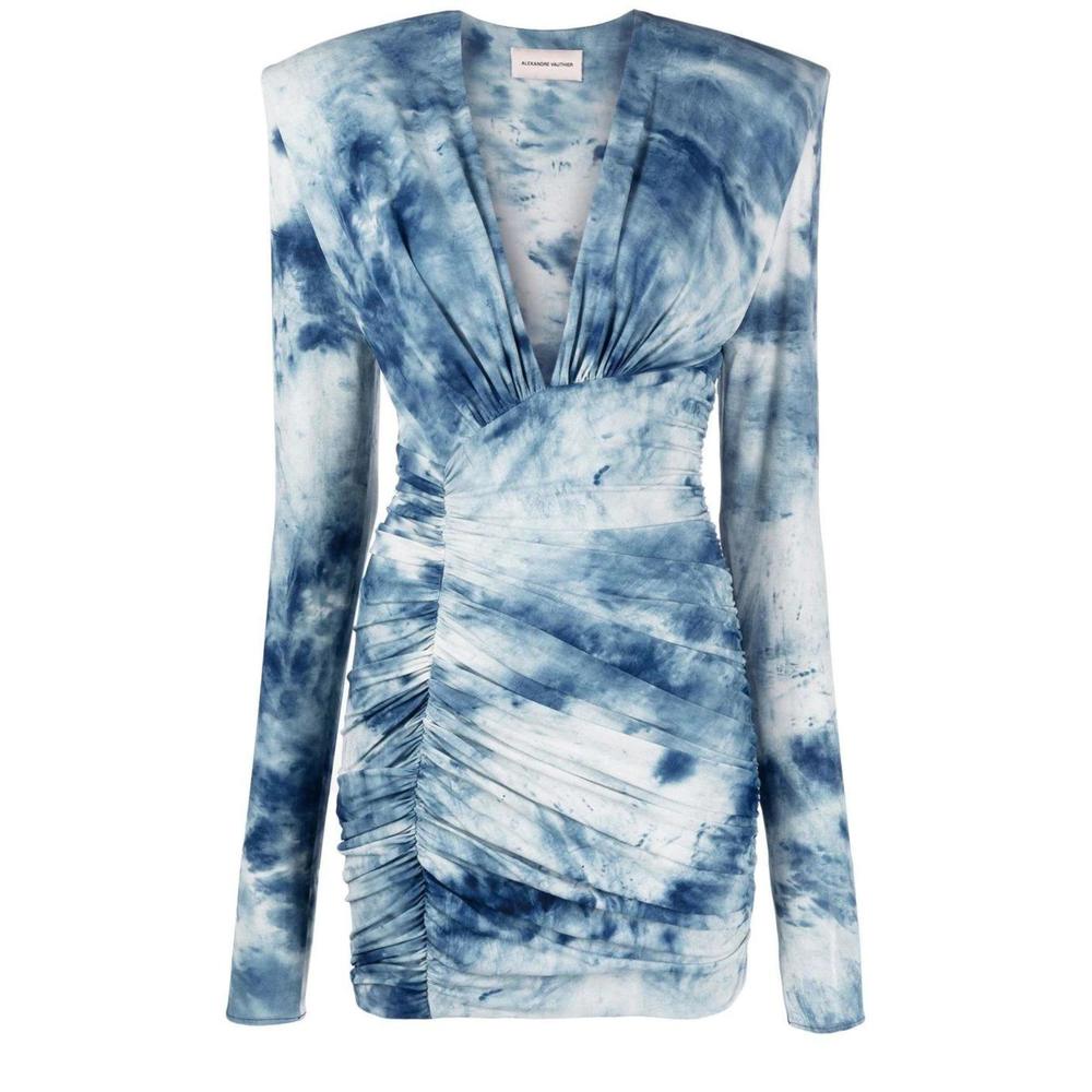Alexandre Vauthier - Tie-dye Print Ruched Mini Dress - FR 38